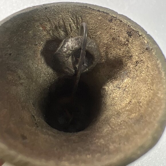 Small Brass Bells Set Of Three in typical India motifs Two with beautiful sounds - Picture 6 of 10